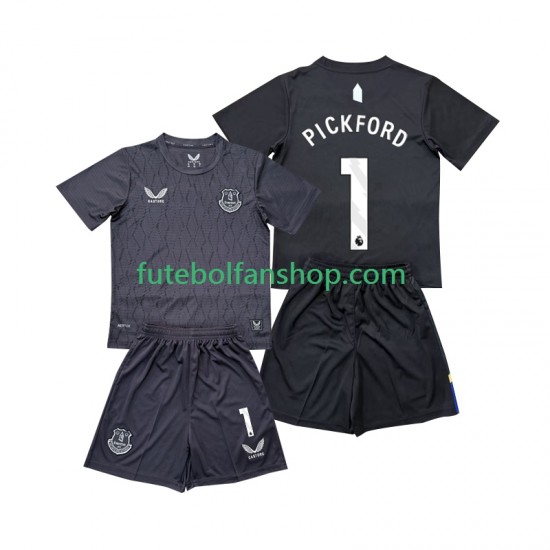 Camisola Alternativo Guarda-redes Everton Pickford 1 Época 2025/2026 Manga Curta ,Criança