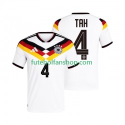 Camisola Principal Seleção Alemã Jonathan Tah 4 World Cup 2026 Manga Curta ,Homem
