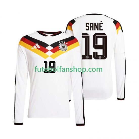 Camisola Principal Seleção Alemã Leroy Sane 19 World Cup 2026 Manga Comprida ,Homem