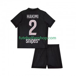 Camisola Alternativa (3ª) Paris Saint-Germain Achraf Hakimi 2 Época 2025/2026 Manga Curta ,Criança