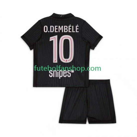 Camisola Alternativa (3ª) Paris Saint-Germain Ousmane Dembele 10 Época 2025/2026 Manga Curta ,Criança