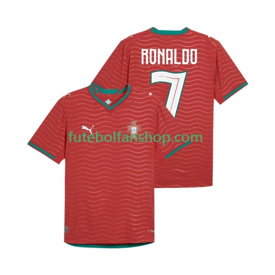 Camisola Principal Seleção Portuguesa Cristiano Ronaldo 7 World Cup 2026 Manga Curta ,Homem