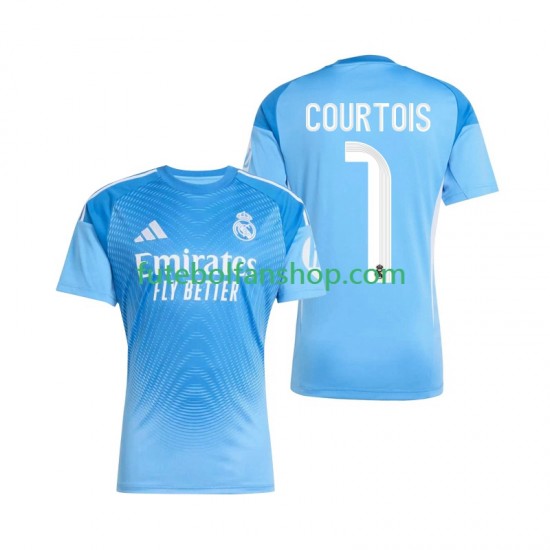 Camisola Principal Guarda-redes Real Madrid Thibaut Courtois 1 Época 2025/2026 Manga Curta ,Homem