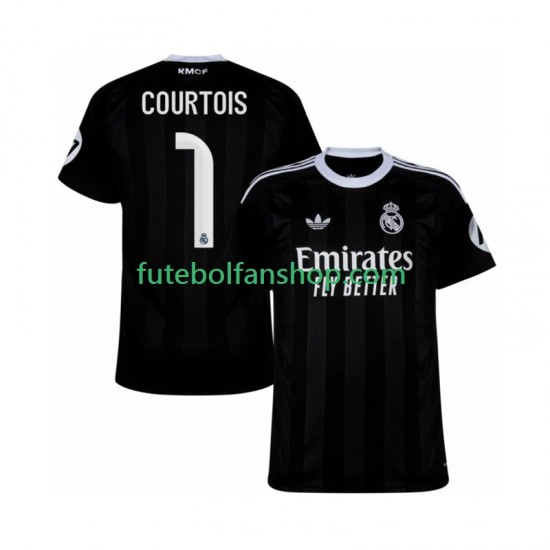Camisola Alternativa (2ª) Guarda-redes Real Madrid Thibaut Courtois 1 Época 2025/2026 Manga Curta ,Homem