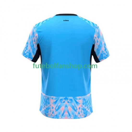 Camisola Alternativo Seleção Suíça World Cup 2026 Manga Curta ,Homem