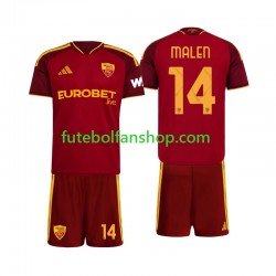 Camisola Principal AS Roma Donyell Malen 14 Época 2026/2027 Manga Curta ,Criança