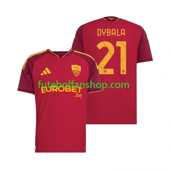 Camisola Principal AS Roma Paulo Dybala 21 Época 2026/2027 Manga Curta ,Homem
