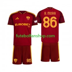 Camisola Principal AS Roma Rodrigo Mora 86 Época 2026/2027 Manga Curta ,Criança