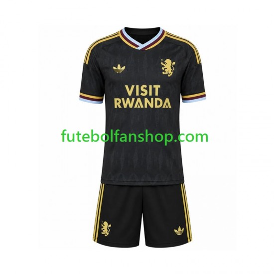Camisola Alternativo Aston Villa Época 2026/2027 Manga Curta ,Criança
