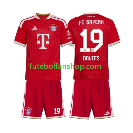 Camisola Principal Bayern de Munique Alphonso Davies 19 Época 2026/2027 Manga Curta ,Criança