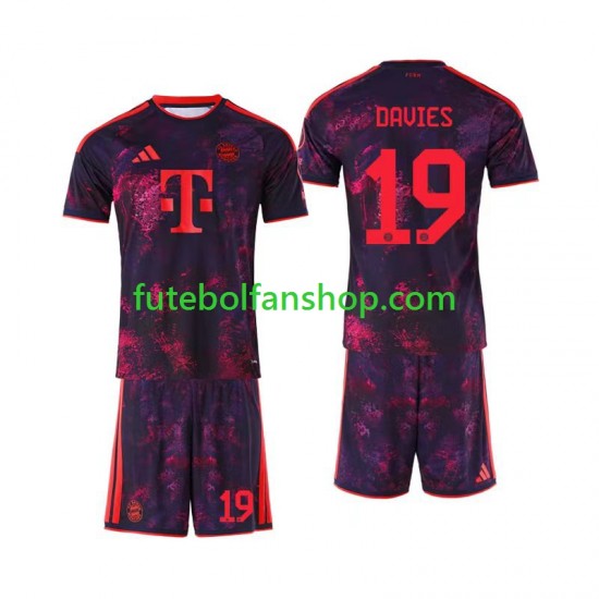 Camisola Alternativa (2ª) Bayern de Munique Alphonso Davies 19 Época 2026/2027 Manga Curta ,Criança