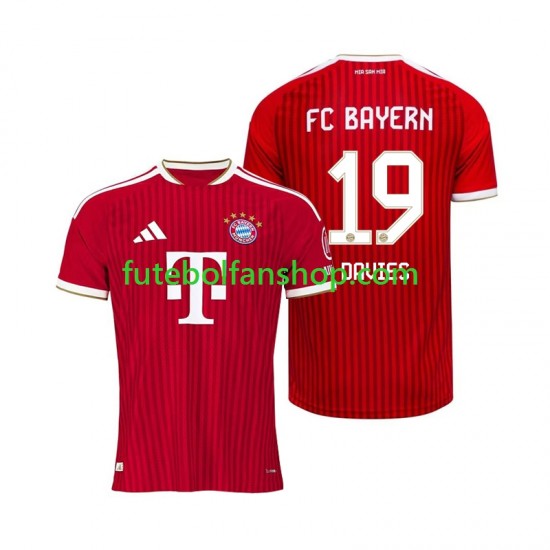 Camisola Principal Bayern de Munique Alphonso Davies 19 Época 2026/2027 Manga Curta ,Homem