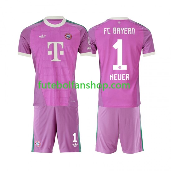 Camisola Alternativa (2ª) Guarda-redes Bayern de Munique Manuel Neuer 1 Época 2026/2027 Manga Curta ,Criança