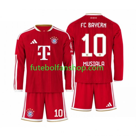 Camisola Principal Bayern de Munique Jamal Musiala 10 Época 2026/2027 Manga Comprida ,Criança