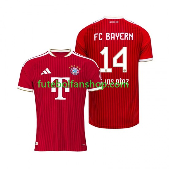 Camisola Principal Bayern de Munique Luis Diaz 14 Época 2026/2027 Manga Curta ,Homem