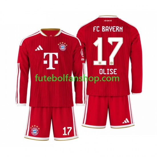 Camisola Principal Bayern de Munique Michael Olise 17 Época 2026/2027 Manga Comprida ,Criança