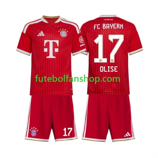 Camisola Principal Bayern de Munique Michael Olise 17 Época 2026/2027 Manga Curta ,Criança