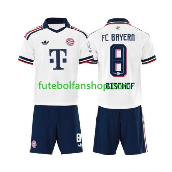 Camisola Alternativo Bayern de Munique Tom Bischof 8 Época 2026/2027 Manga Curta ,Criança