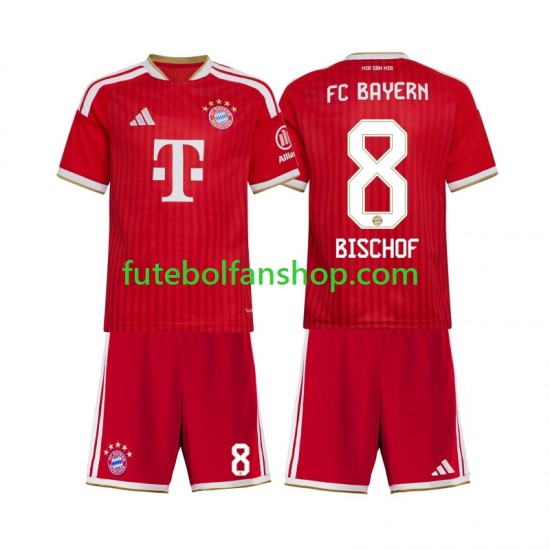 Camisola Principal Bayern de Munique Tom Bischof 8 Época 2026/2027 Manga Curta ,Criança