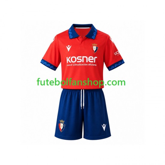 Camisola Principal CA Osasuna Época 2026/2027 Manga Curta ,Criança