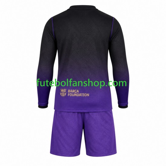 Camisola Alternativo FC Barcelona Época 2026/2027 Manga Comprida ,Criança