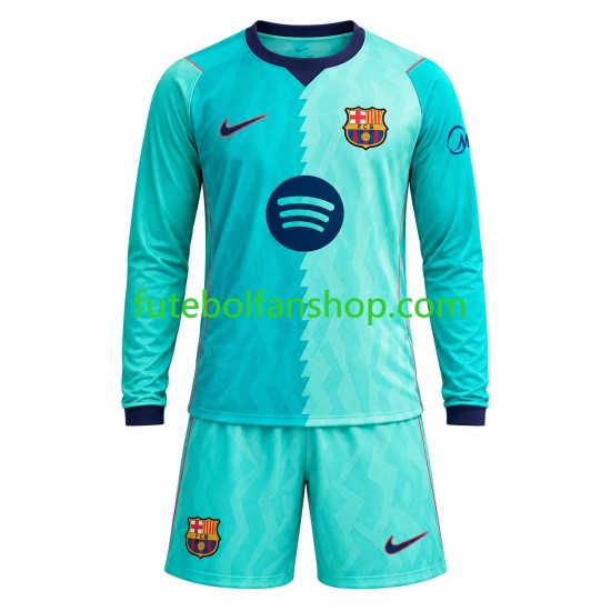 Camisola Alternativa (2ª) FC Barcelona Época 2026/2027 Manga Comprida ,Criança