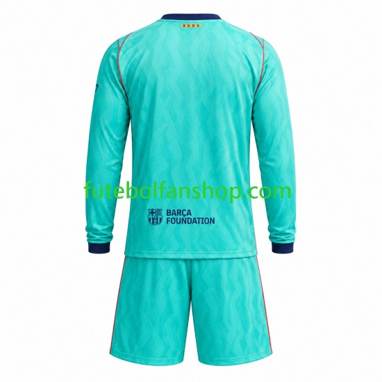 Camisola Alternativa (2ª) FC Barcelona Época 2026/2027 Manga Comprida ,Criança
