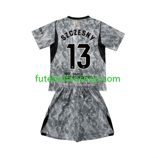 Camisola Alternativo Guarda-redes FC Barcelona Wojciech Szczesny 13 Época 2026/2027 Manga Curta ,Criança