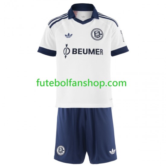 Camisola Alternativo Schalke 04 FC Época 2026/2027 Manga Curta ,Criança