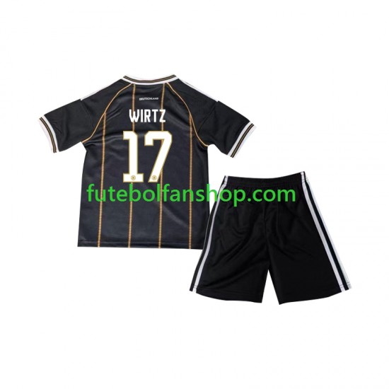 Camisola Alternativa (2ª) Seleção Alemã Florian Wirtz 17 2026 Manga Curta ,Criança