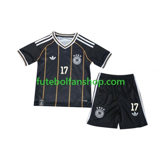 Camisola Alternativa (2ª) Seleção Alemã Florian Wirtz 17 2026 Manga Curta ,Criança