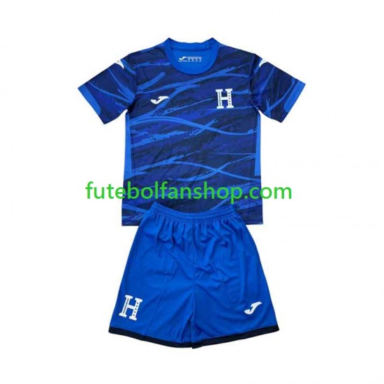 Camisola Alternativa (3ª) Seleção Hondurenha 2026 Manga Curta ,Criança
