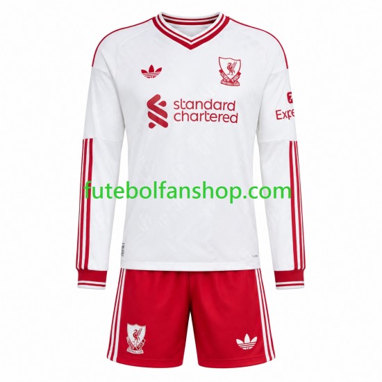 Camisola Alternativo Liverpool Época 2026/2027 Manga Comprida ,Criança