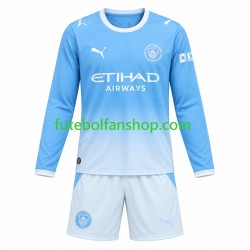 Camisola Principal Manchester City Época 2026/2027 Manga Comprida ,Criança