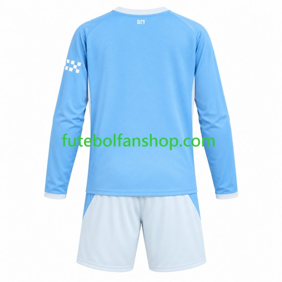 Camisola Principal Manchester City Época 2026/2027 Manga Comprida ,Criança