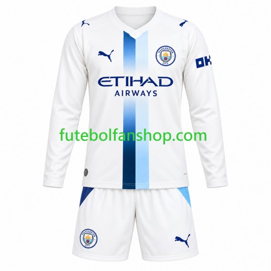 Camisola Alternativa (2ª) Manchester City Época 2026/2027 Manga Comprida ,Criança