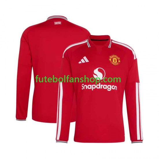 Camisola Principal Manchester United Época 2026/2027 Manga Comprida ,Homem