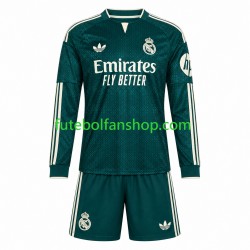 Camisola Alternativo Real Madrid Época 2026/2027 Manga Comprida ,Criança