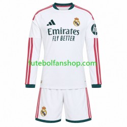 Camisola Principal Real Madrid Época 2026/2027 Manga Comprida ,Criança
