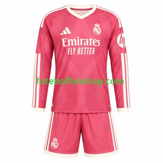 Camisola Alternativa (2ª) Real Madrid Época 2026/2027 Manga Comprida ,Criança