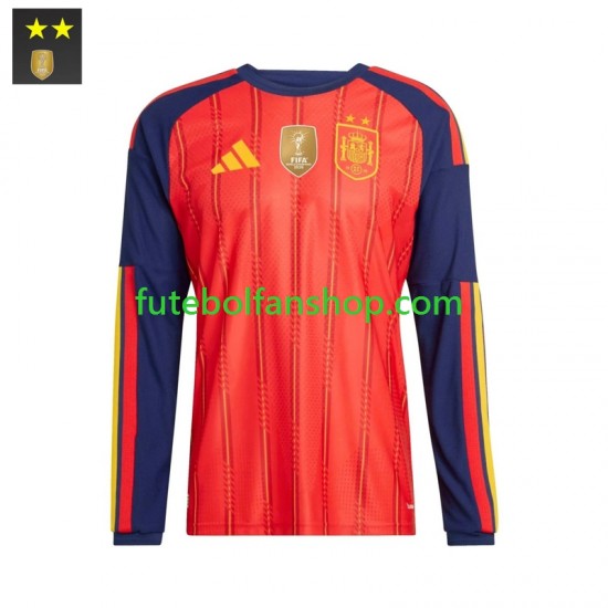 Camisola Principal Seleção Espanhola Época 2026/2027 Manga Comprida ,Homem