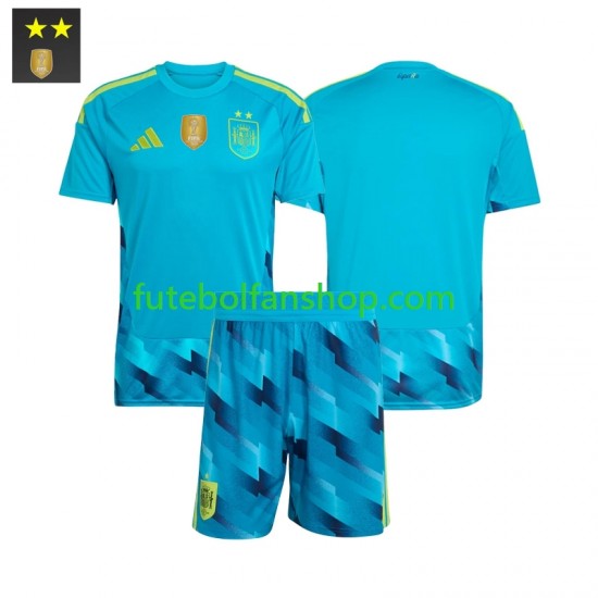 Camisola Principal Guarda-redes Seleção Espanhola Época 2026/2027 Manga Curta ,Criança