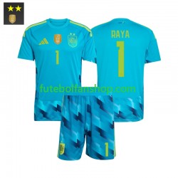 Camisola Principal Guarda-redes Seleção Espanhola David Raya 1 Época 2026/2027 Manga Curta ,Criança
