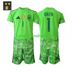 Camisola Alternativa (2ª) Guarda-redes Seleção Espanhola David Raya 1 Época 2026/2027 Manga Curta ,Criança
