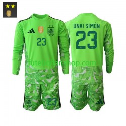 Camisola Alternativa (2ª) Guarda-redes Seleção Espanhola Unai Simon 23 Época 2026/2027 Manga Comprida ,Criança