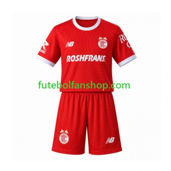 Camisola Principal Toluca Época 2026/2027 Manga Curta ,Criança