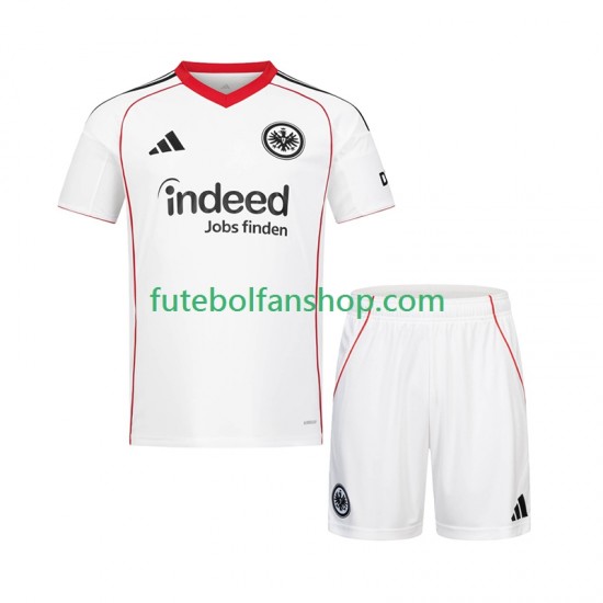 Camisola Alternativo Eintracht Frankfurt Época 2025/2026 Manga Curta ,Criança