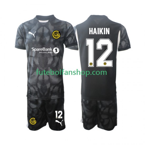 Camisola Principal Guarda-redes FK Bodø/Glimt Nikita Haikin 12 2025 Manga Curta ,Criança