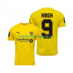 Camisola Principal FK Bodø/Glimt Kasper Hogh 9 2025 Manga Curta ,Homem