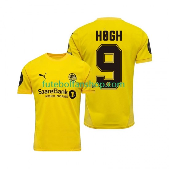 Camisola Principal FK Bodø/Glimt Kasper Hogh 9 2025 Manga Curta ,Homem